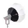 Lanterna Aputure 90 preta branca 90 cm cobertura difusora gaiola de molas