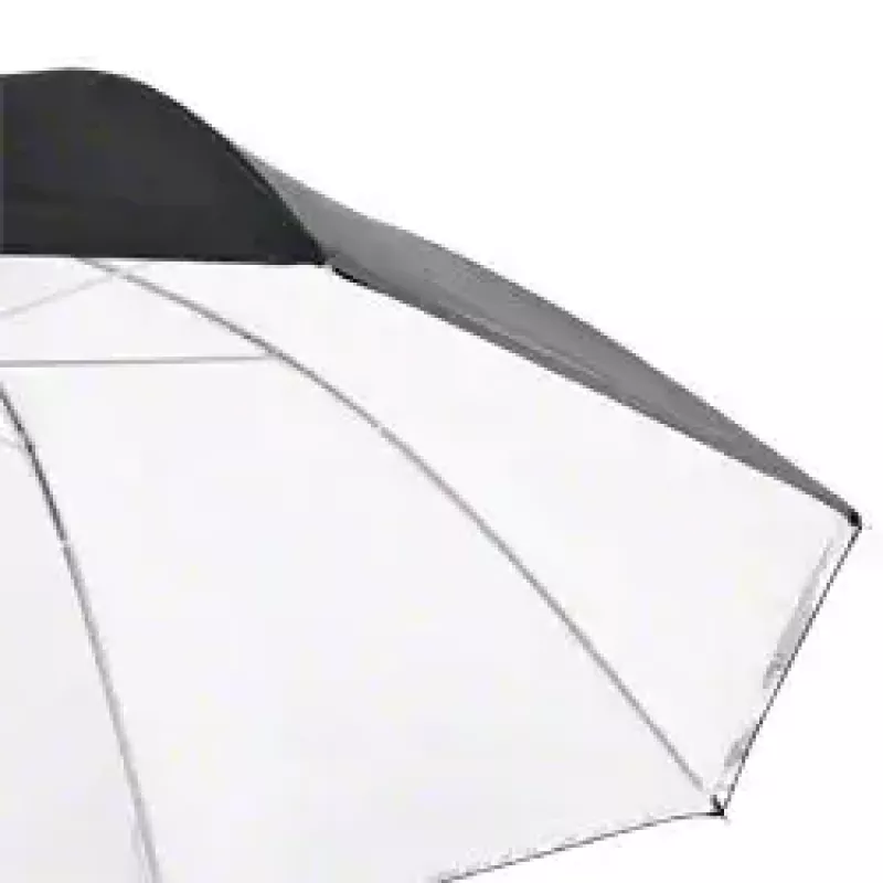 Walimex 1017655 guarda-chuva 2 em 1 refletor e translúcido, branco, 109 cm