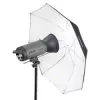 Walimex 1017655 guarda-chuva 2 em 1 refletor e translúcido, branco, 109 cm