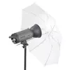 Walimex 1017655 guarda-chuva 2 em 1 refletor e translúcido, branco, 109 cm