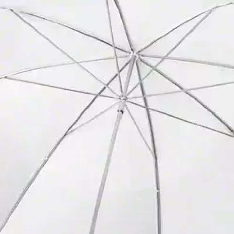 Walimex 1017655 guarda-chuva 2 em 1 refletor e translúcido, branco, 109 cm