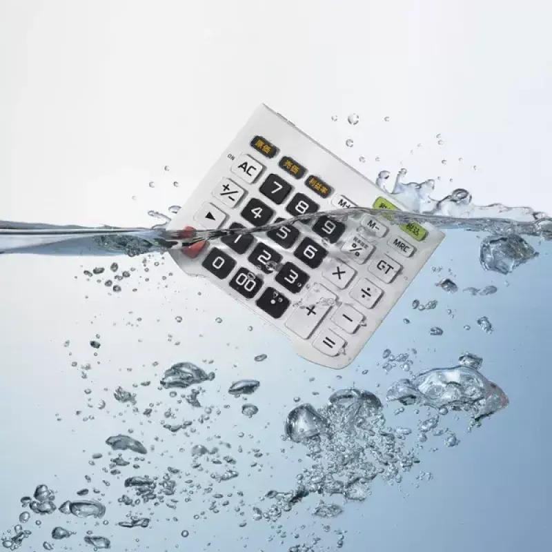 Calculadora financeira Casio WD-320MT Secretária 12 dígitos Preto Branco