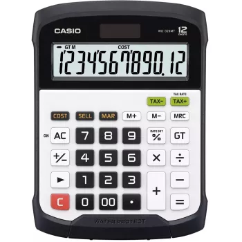 Calculadora financeira Casio WD-320MT Secretária 12 dígitos Preto Branco