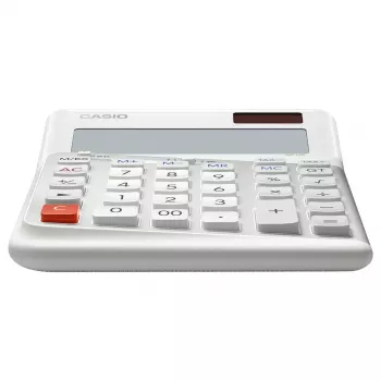 Calculadora de secretária Casio DE-12E-WE básica 12 dígitos branca