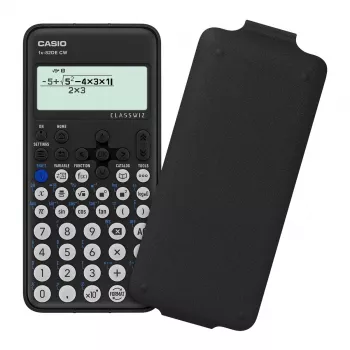 Calculadora científica Casio FX-82DE CW 12 dígitos a pilhas preta