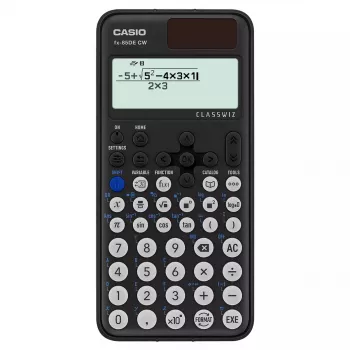 Calculadora científica Casio FX-85DE CW de bolso 12 dígitos preta