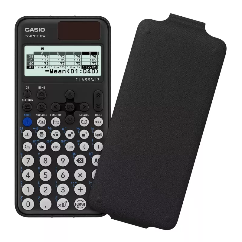 Calculadora científica Casio ClassWiz FX-87DE CW 12 dígitos preta