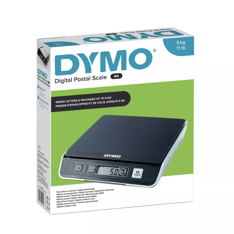 Balança digital de encomendas e envios DYMO M5 | capacidade até 5 kg | 20 cm x 20 cm