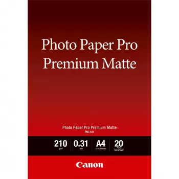 Papel fotográfico Canon PM-101 Premium Matte A4 - 20 folhas