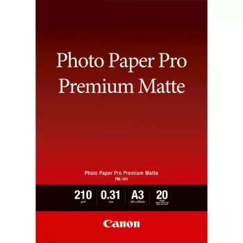 Papel fotográfico Canon PM-101 Premium Matte A3 – 20 folhas
