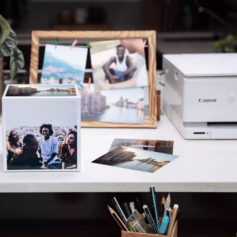 Papel fotográfico Canon 2311B076 brilhante 13x13 cm 40 folhas