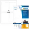Etiquetas de impressora autoadesivas HERMA etiquetas para garrafas A4 inkjet 90x120 mm