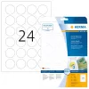 Etiquetas removíveis HERMA 5066 A4 Ø 40 mm redondas branco