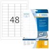 Etiquetas de impressora autoadesivas HERMA etiquetas removíveis A4 45,7x21,2 mm