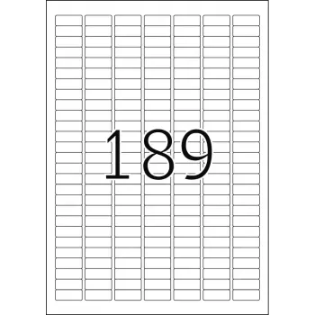 Etiqueta de impressora autoadesiva HERMA Labels Premium A4 25,4x10 mm 4725 unid.