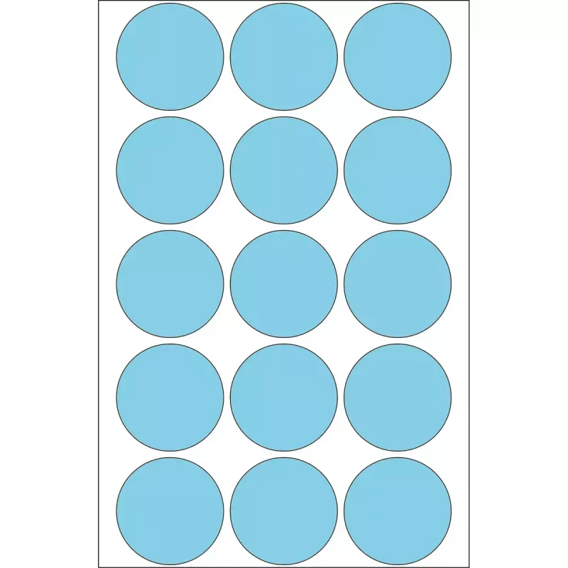 Etiquetas multiusos HERMA 480 unid. redondas azul 32 mm