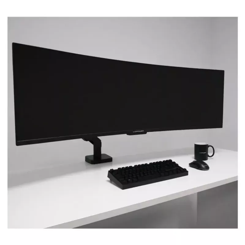 Suporte para monitor LC-Power LC-EQ-A49B 124,5 cm preto com grampo 20 kg