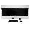 Suporte para monitor LC-Power LC-EQ-A49B 124,5 cm preto com grampo 20 kg