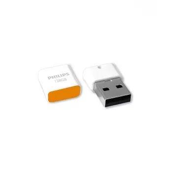 Philips Pico pen drive 128 GB USB Type-A 2.0 laranja, branco