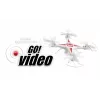 Revell 23858 drone com câmara quadricóptero GO! VIDEO 2.4 GHz RTF vermelho/branco
