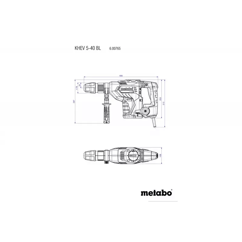 Martelo perfurador Metabo KHEV 5-40 BL