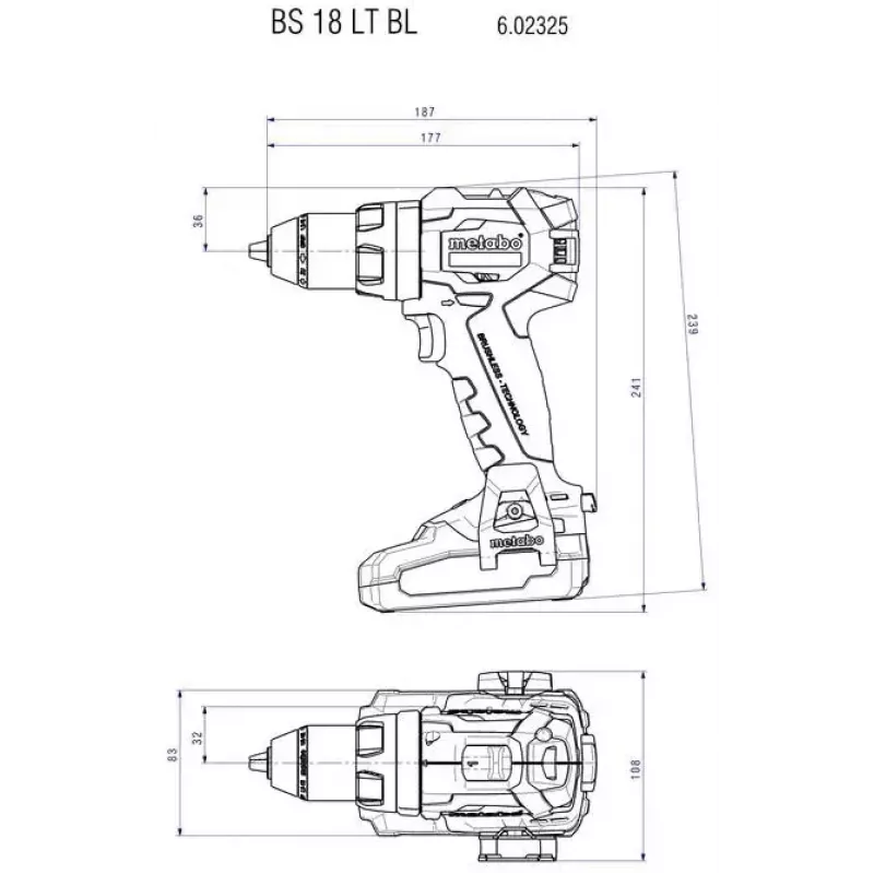 Chave de impacto rotativa Metabo 602325840 preto iões de lítio 400mm