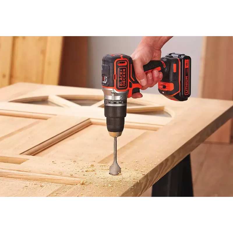 Parafusadeira sem fio Black & Decker BL188KB-QW 18V Lithium, laranja