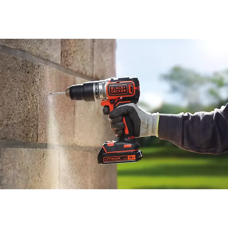 Parafusadeira sem fio Black & Decker BL188KB-QW 18V Lithium, laranja
