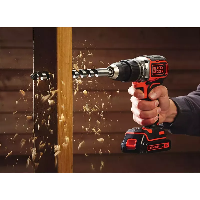 Parafusadeira sem fio Black & Decker BL188KB-QW 18V Lithium, laranja