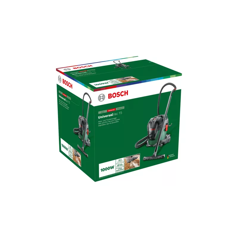 Bosch UniversalVac 15 Preto, Verde 15 L 1000 W
