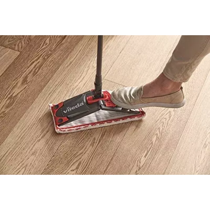 Sistema de limpeza Vileda SuperMocio Revolution um balde Preto Vermelho Branco