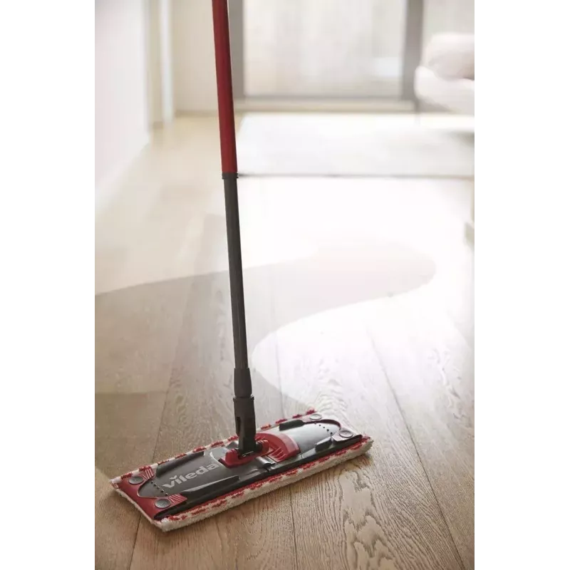 Sistema de limpeza Vileda SuperMocio Revolution um balde Preto Vermelho Branco
