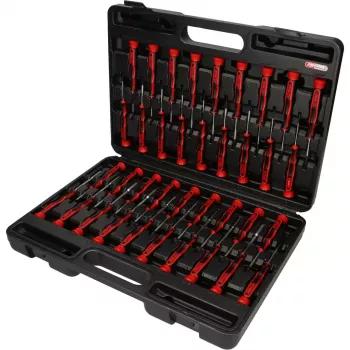 KS Tools 500.7150 conjunto de chaves de fendas de precisão, 37 peças em estojo
