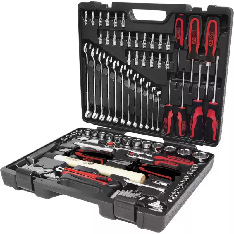 KS Tools CHROMEplus 1/4" + 1/2" conjunto de ferramentas universal, 97 peças (918.0797)