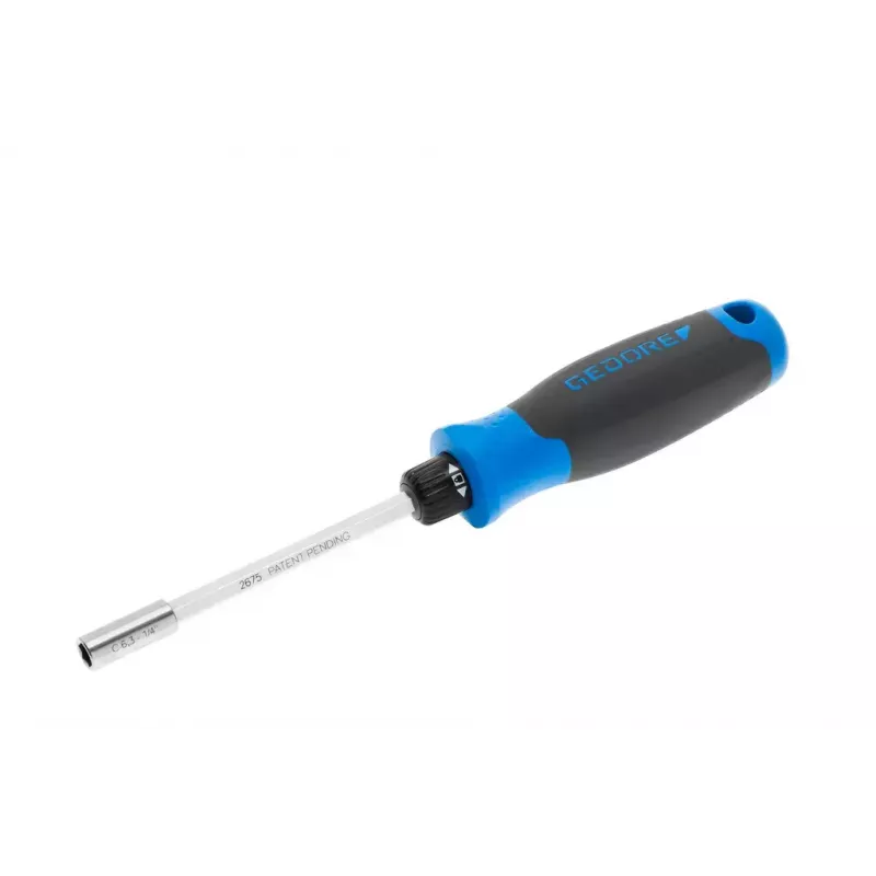 Gedore 2675 SilentGEAR chave de fendas de roquete 1/4, 115 mm