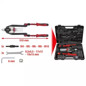 Rebitadeira KS Tools 150.9630 peso 2,67 kg