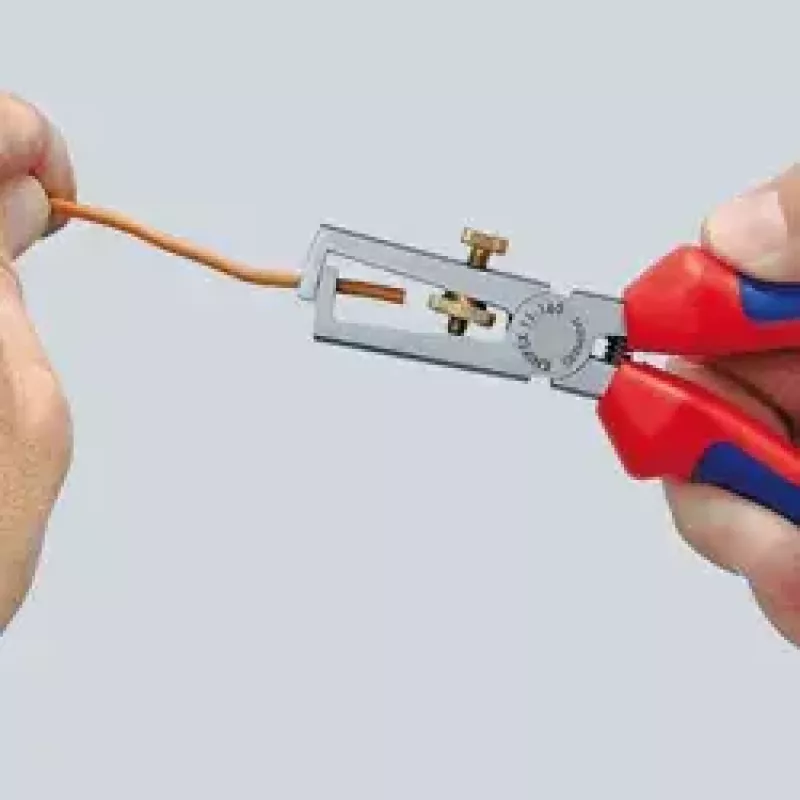 Knipex 11 06 160 T alicate descarnador isolado com mola de abertura, 160 mm