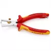 Knipex 11 06 160 T alicate descarnador isolado com mola de abertura, 160 mm