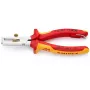 Knipex 11 06 160 T alicate descarnador isolado com mola de abertura, 160 mm