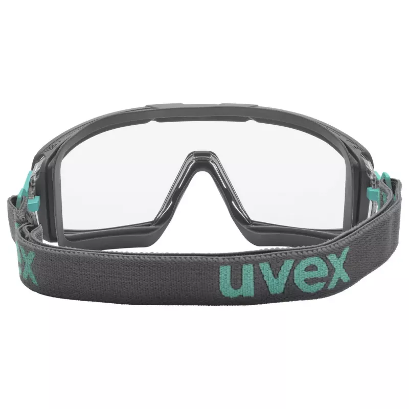 Óculos de proteção Uvex i-guard+ policarbonato preto azul lentes transparentes