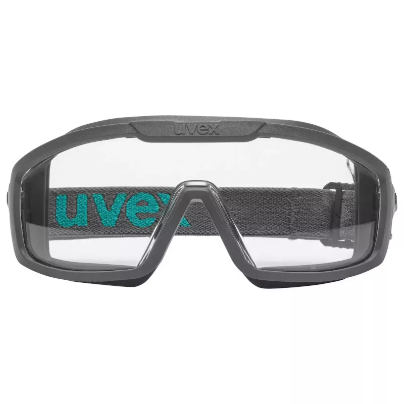 Óculos de proteção Uvex i-guard+ policarbonato preto azul lentes transparentes