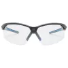 Óculos de proteção Uvex suXXeed 9181265, lentes transparentes, policarbonato, antracite/azul