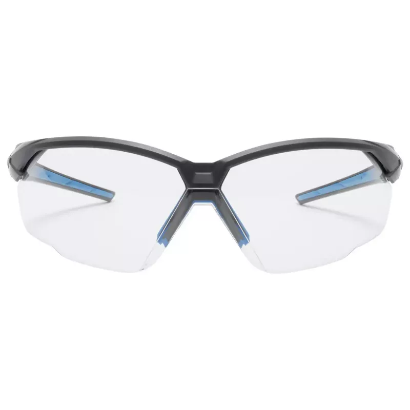 Óculos de proteção Uvex suXXeed 9181265, lentes transparentes, policarbonato, antracite/azul