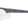Óculos de proteção Uvex suXXeed 9181265, lentes transparentes, policarbonato, antracite/azul