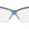 Óculos de proteção Uvex suXXeed 9181265, lentes transparentes, policarbonato, antracite/azul