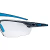 Óculos de proteção Uvex suXXeed 9181265, lentes transparentes, policarbonato, antracite/azul