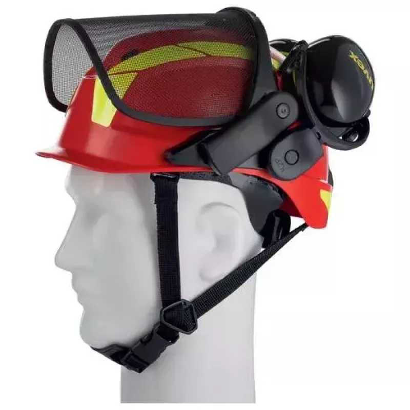 Proteção de cabeça de segurança Uvex 9774238 polietileno de alta densidade HDPE vermelho amarelo