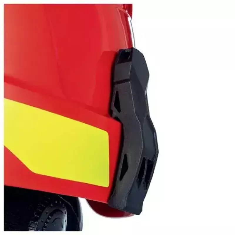 Proteção de cabeça de segurança Uvex 9774238 polietileno de alta densidade HDPE vermelho amarelo