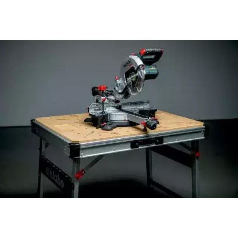 Mesa de exterior Metabo MWB 100 bege metálico retangular 710 mm largura