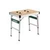 Mesa de exterior Metabo MWB 100 bege metálico retangular 710 mm largura